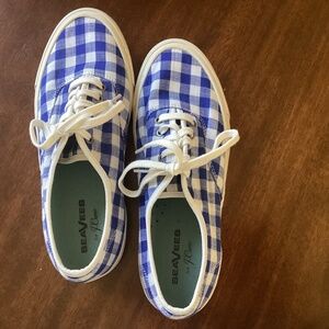 Vintage SeaVees Sneakers for J. Crew with GinghamPrint Women’s 9.5 Runs Small
